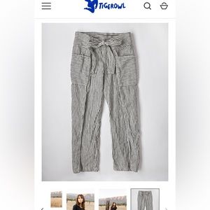 TIGEROWL Wrap Linen Pants
